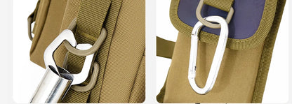 Fishing Tackle Sling Backpack with Rod Holder