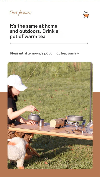2600W Portable Folding Stove Camping Gas Stove Outdoor Hiking BBQ Travel Cooking Grill Cooker Cassette Gas Burner