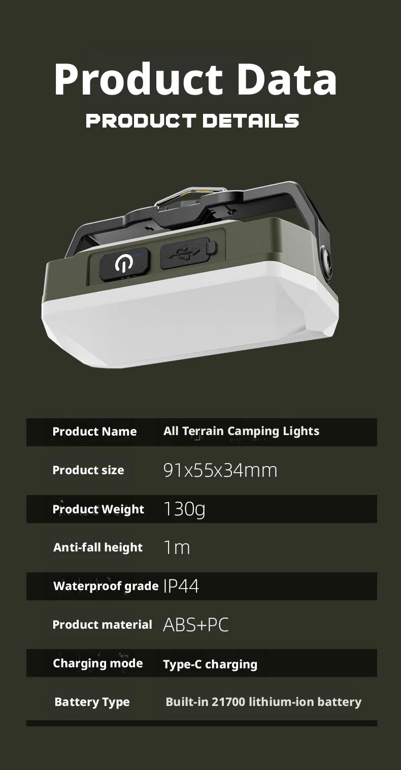 Solar Powered Camping Lantern with Ultra Long Battery Life for Outdoor Tent Emergency Lighting Home Use