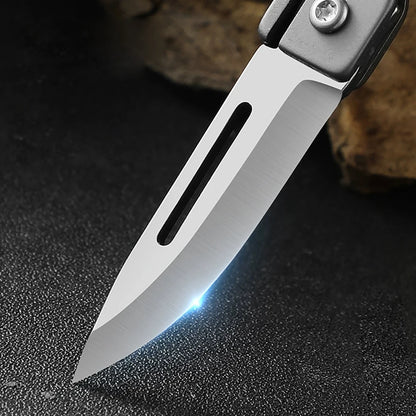 1pc EDC Titanium Mini folding knife pocket knive thin pocket knife pocket knife for women Fruit knives