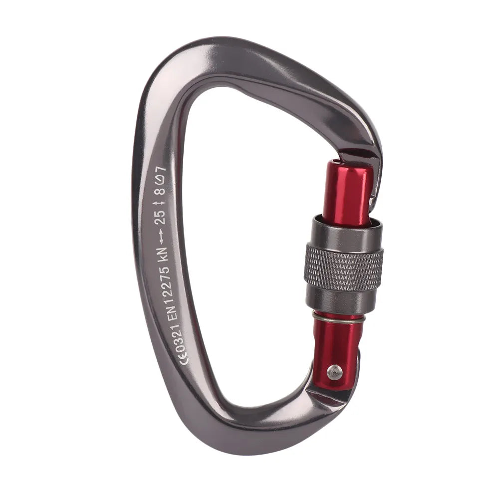 Quality Aluminum Security Master Lock Accessories Mountaineering Protective Equipment Professional Carabiner Climbing Key Hooks