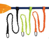 Elastic Kayak Paddle Leash & Fishing Rod Holder – Stretchable Coiled Safety Rope with Carabiner for Canoe, Rowing & Boat Accessories