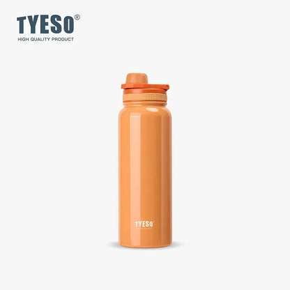 TYESO Stainless Steel Thermal Water Bottle Portable Tumbler Sport Vacuum Flask Keeps Cold and Heat Thermal Mug Car Insulated Cup