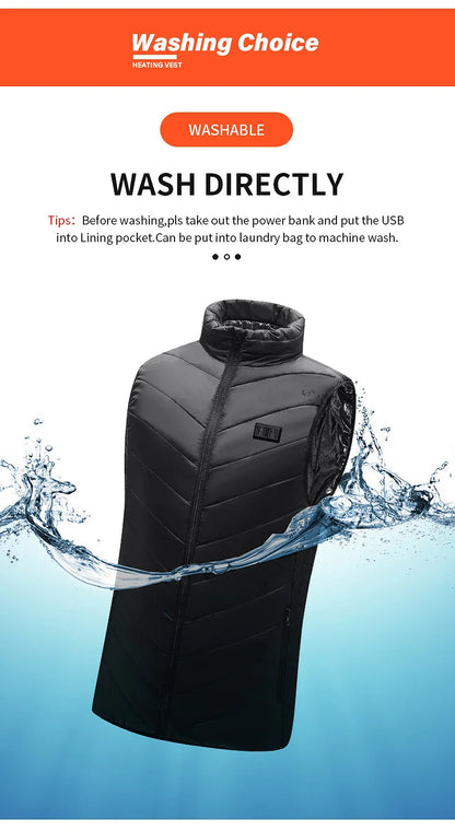 Graphene USB Heated Jacket with 21 Zones