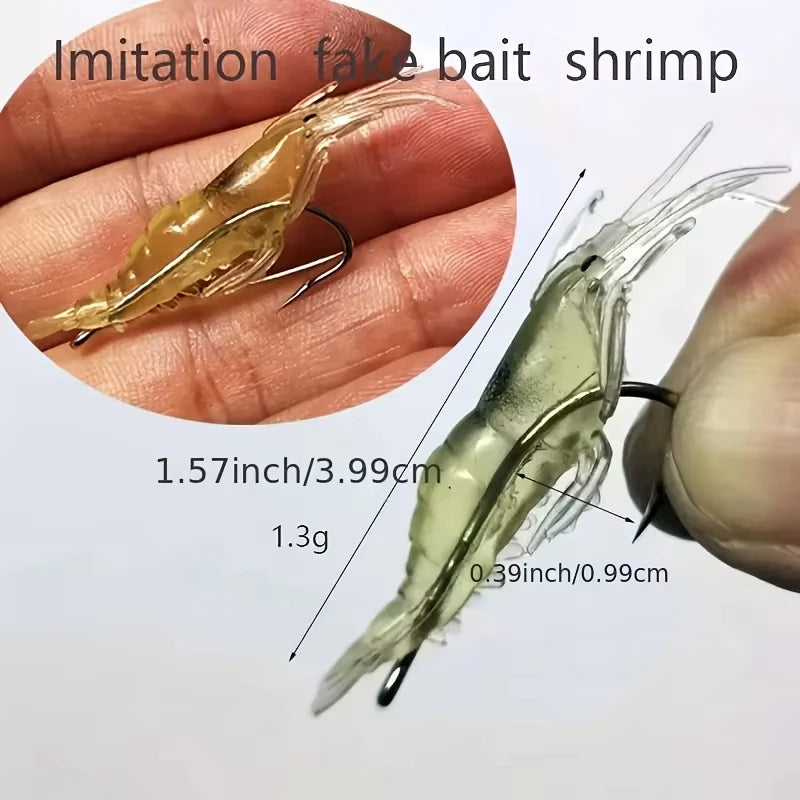 Goture Luminous Soft Shrimp Lures (5/10/20 Pack)