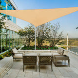 Large Sun Shade Sail Canopy UV Block Triangle Outdoor Sunshade Cover for Patio Pool Garden Waterproof UV Protection Shade Cloth
