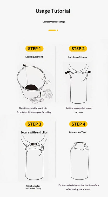 Homefish 15L 30L Waterproof Dry Bag Backpack Wet Separation Pocket for Kayaking Boating Swimming Outdoor Sport