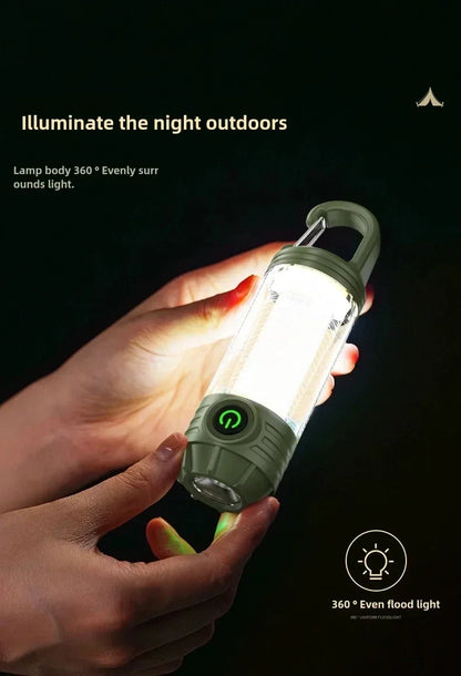 Multi Functional Outdoor LED Outdoor Camping Lights Rechargeable Flashlights Portable Night Lights Waterproof Travel Tent Light