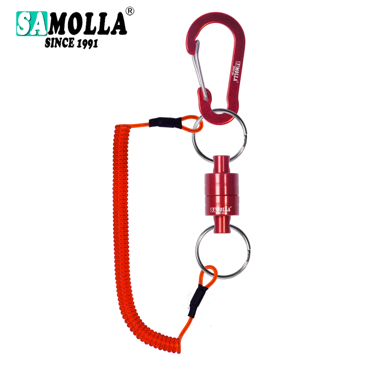 SAMOLLA Magnetic Net Release with Coiled Lanyard