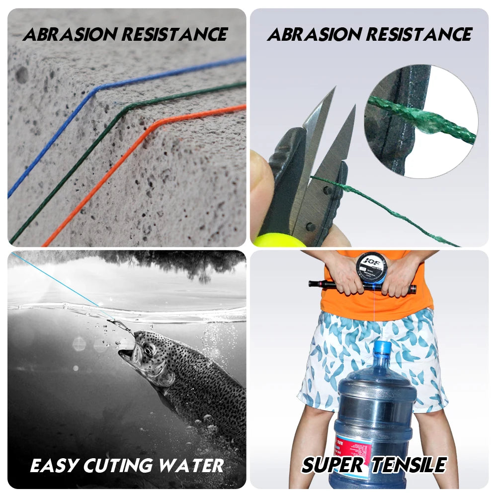 JOF 8 Strand and 4 Strand PE Braided Fishing Line