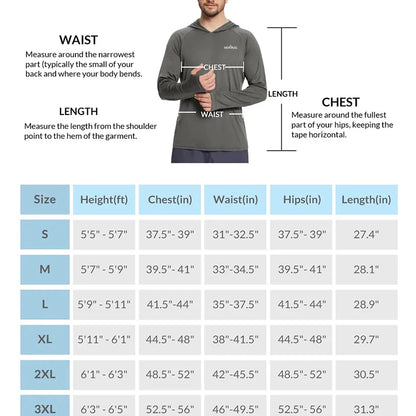 Mens UPF50+ Performance Hoodie Tee