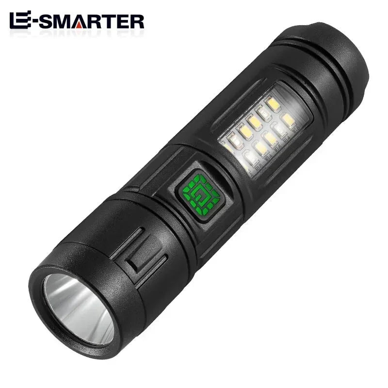 High Power Rechargeable LED Flashlight Strong Torch with Battery for Fishing Hunting Camping Lantern