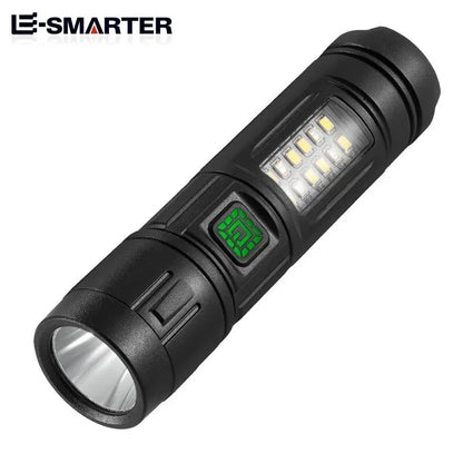 High Power Rechargeable LED Flashlight Strong Torch with Battery for Fishing Hunting Camping Lantern