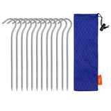 TiTo 3.0*165mm Ultralight Camping Accessories Titanium Alloy Tent Stake Pegs With Hook