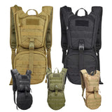 Hydration Backpack Suitable for 2-3L Water Bag Outdoor Military Backpack for Hiking Cycling Climbing without Water Bladder