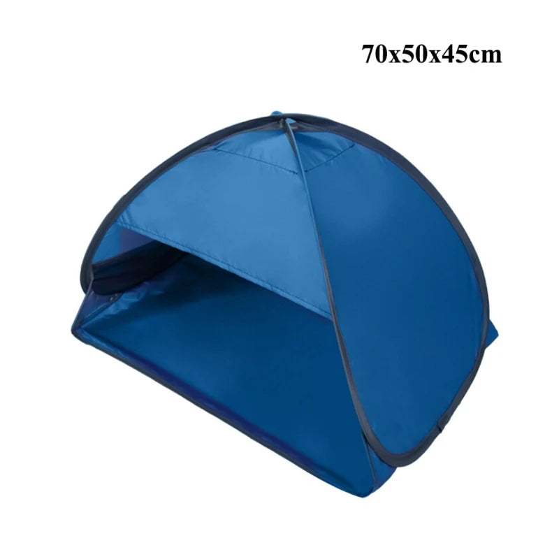 Beach Headrest Sunshade Tent UV-protecting Sunshelter Automatic Opened Portable Outdoor Camping Sunshade Tent For Adults Kids