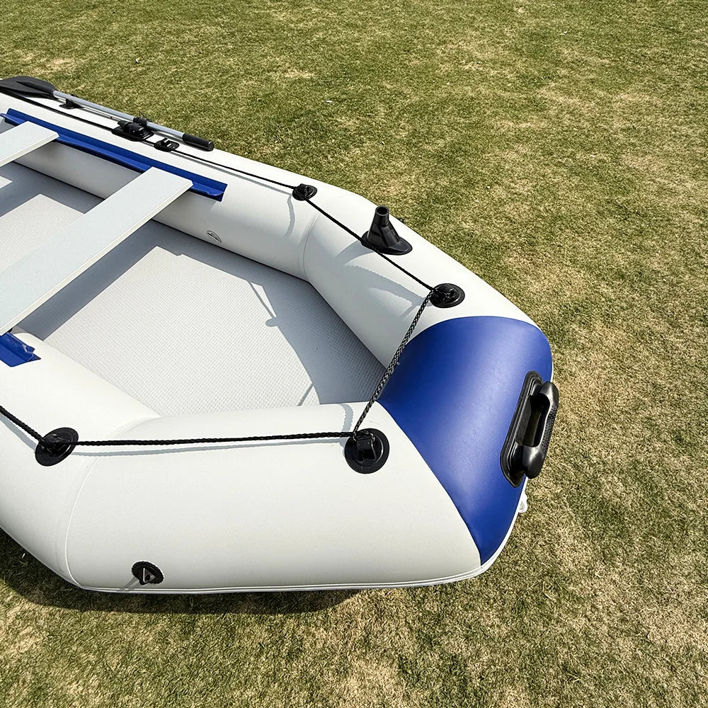 Inflatable PVC Rowing Kayak 3.3m – 5 Person Fishing Canoe Dinghy with Accessories