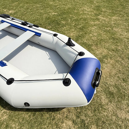 Inflatable PVC Rowing Kayak 3.3m – 5 Person Fishing Canoe Dinghy with Accessories