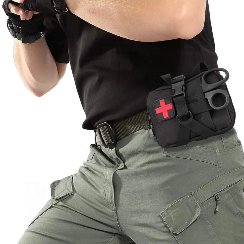 First Aid Bag Upgrade Tactical EMT Pouch Rip Away Molle Medical Kit IFAK Tear-Away Travel Outdoor Hiking Emergency Survival Kit