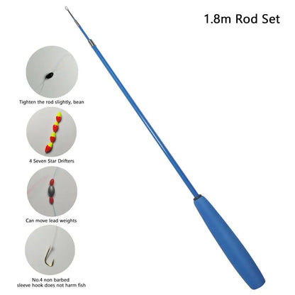 Telescopic Fiberglass Rod and Reel Combo
