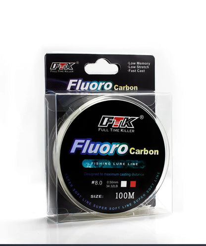 FTK Fluorocarbon Coated Line 100m (4-34 lb)