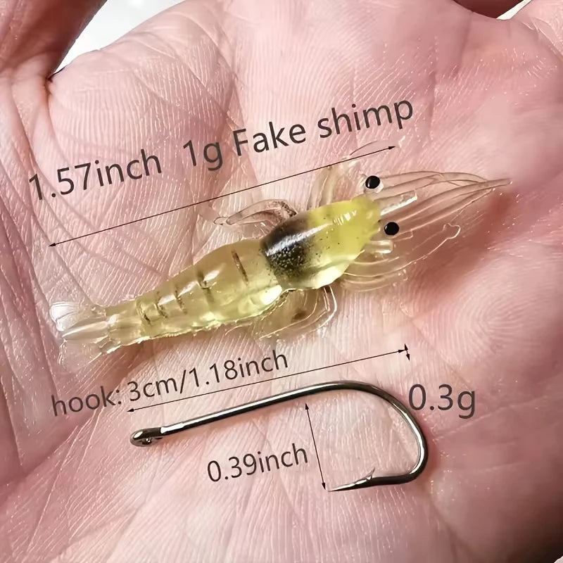 Goture Luminous Soft Shrimp Lures (5/10/20 Pack)