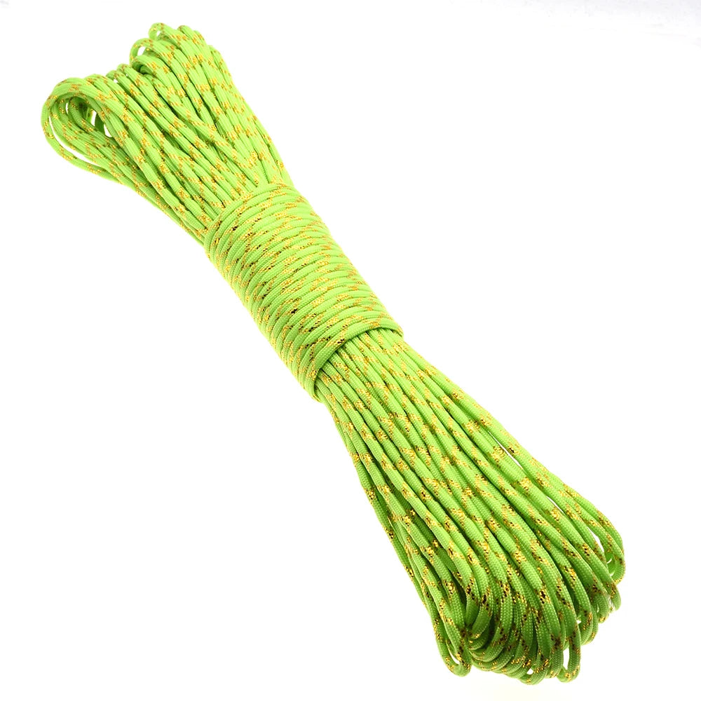 Gold & Silver 550 Paracord – Type III, 100ft, 19 Colors