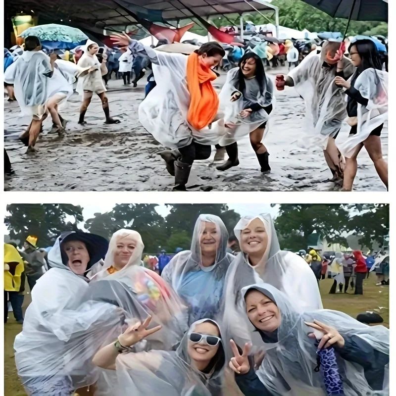 5/10Pcs Disposable Waterproof Raincoat Outdoor Hiking Mountain Travel Emergency Portable Poncho Compact Rainwea