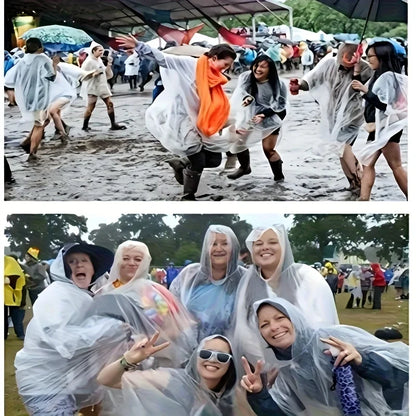 5/10Pcs Disposable Waterproof Raincoat Outdoor Hiking Mountain Travel Emergency Portable Poncho Compact Rainwea