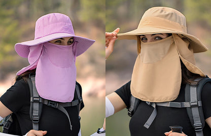 Breathable Fishing Sun Hat with Face Cover