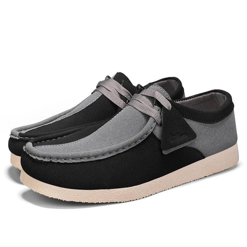 Men’s Casual Comfort Sneakers – Versatile Outdoor Fashion Shoes with Thick Sole