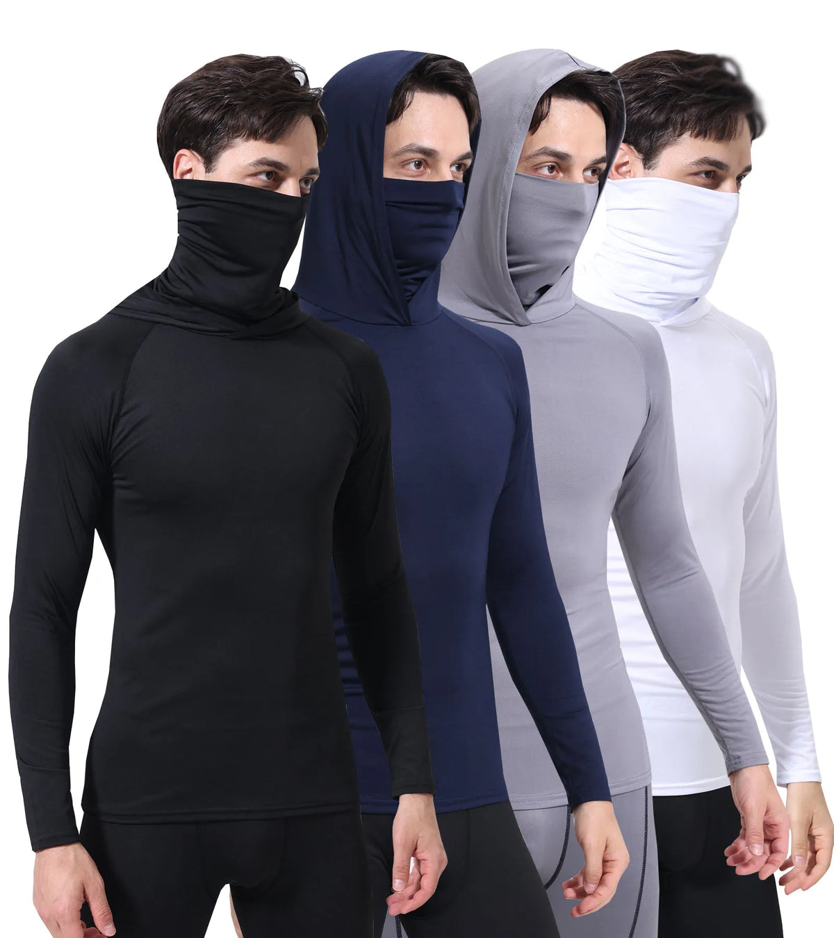 BOISHO UPF 50+ Fishing Hoodie with Face Mask