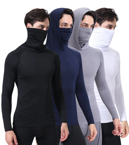 BOISHO UPF 50+ Fishing Hoodie with Face Mask