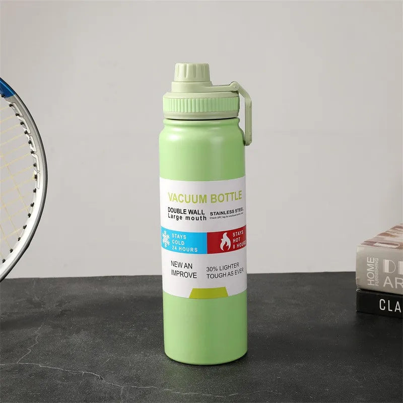 Stainless Steel Thermos Bottle Keeps Cold Thermal Cup 600ML 800ML 1000ML And Heat Thermal Mug Sports Insulated Cup Vacuum Flask