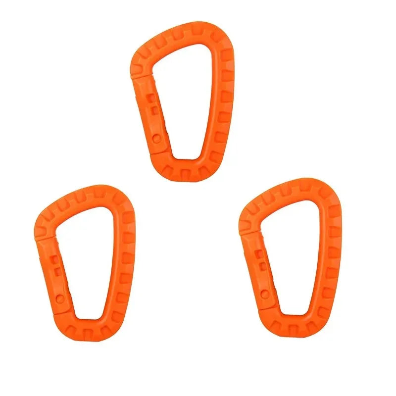 1/2/3/4/6pcs Tactical Carabiner Carabina Karabiner Clip Plastic Cadet Hiking Camping