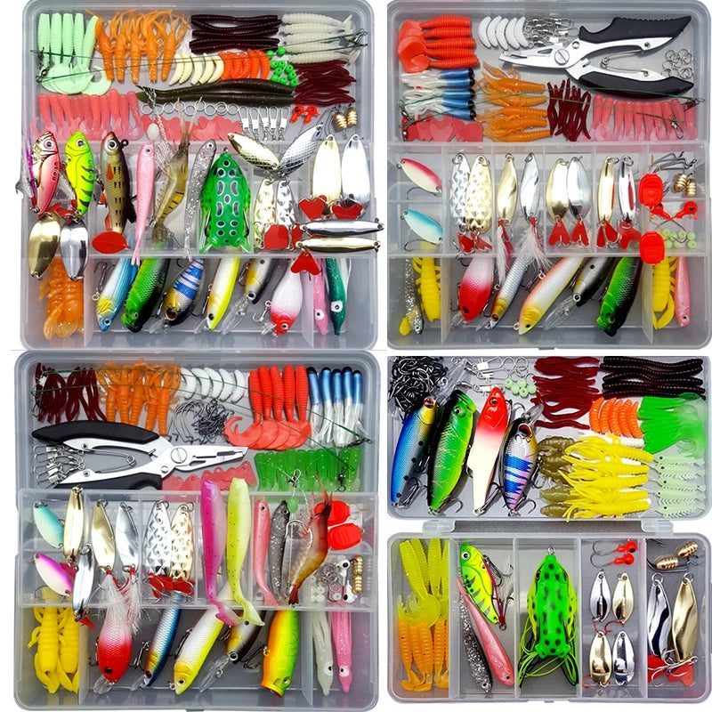 Soft and Hard Bait Lure Kit with Box