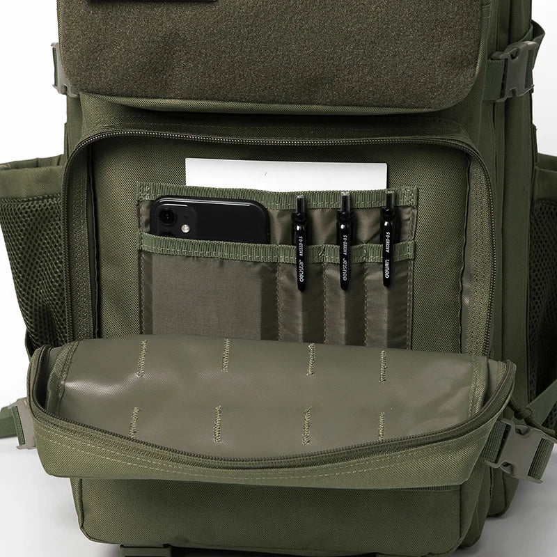 45L Tactical Backpack Molle System Men's Outdoor Hiking Rucksack with Bottle Holder EDC GYM Hunting Bag for Survival