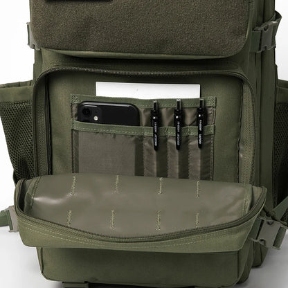 45L Tactical Backpack Molle System Men's Outdoor Hiking Rucksack with Bottle Holder EDC GYM Hunting Bag for Survival