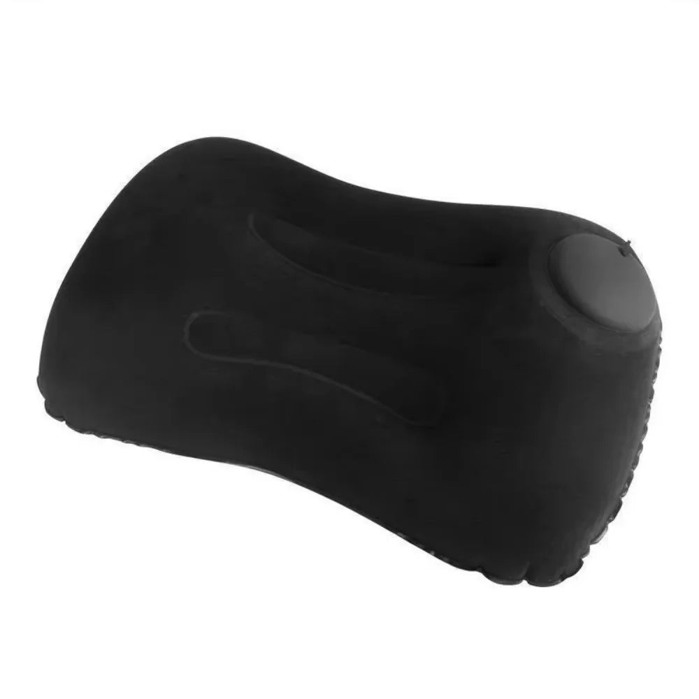 Flocking Inflatable Square Pillow Inflatable Travel Pillow Airplane Car Folding Pillows Outdoor Camping Portable Storage Pillow