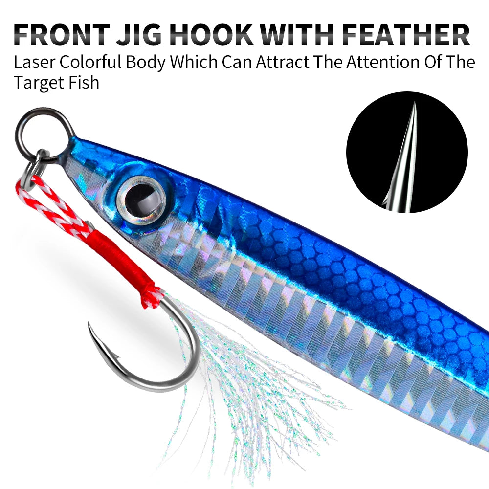 PRO BEROS 3D Eye Metal Jigs (5 Pack)