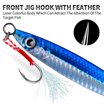 PRO BEROS 3D Eye Metal Jigs (5 Pack)