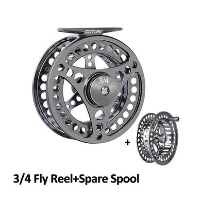 Goture CNC Large Arbor Fly Reel with Spare Spool