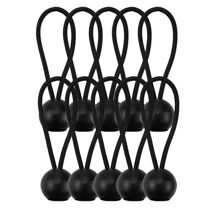 10 Ppc Elastic Fixed Tent Ball Rope Trampoline Beach Net Elastic Rope Strap Canopy Fixed Rope for Camping Tent Accessories