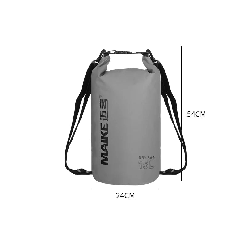 Maike Dry Bags Waterproof Bag for Women Men 5L/10L/15L Swimming Rafting Kayaking River Trekking Waterproof Dry Bag Backpack