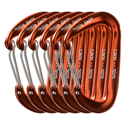 6PCS 12kN Aluminum D Ring Carabiners Heavy Duty Hook Lightweight Outdoor Camping Hiking Clips Buckle Set for Backpack Gear