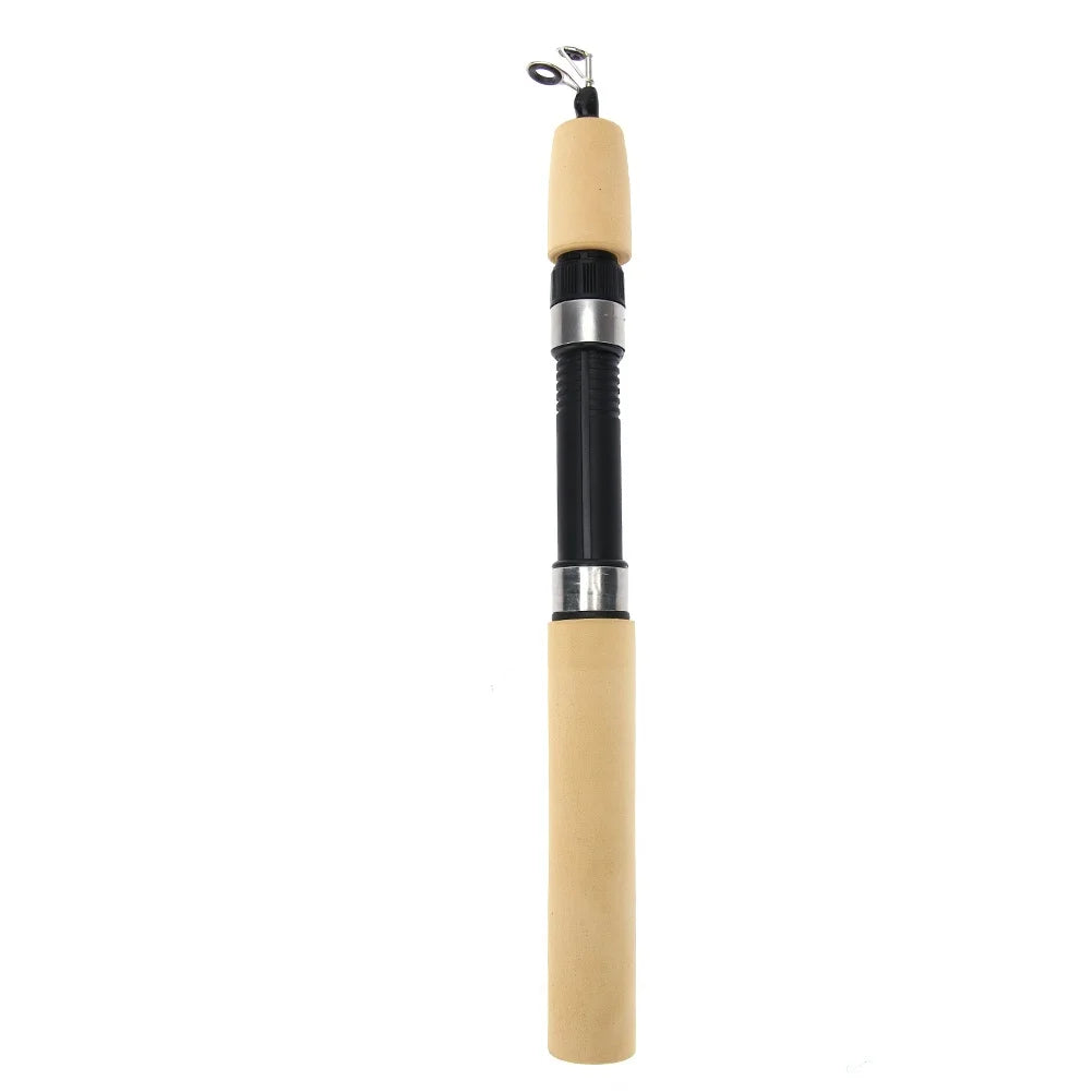Mini Telescopic Ice Fishing Rod Portable Carbon Fiber River Shrimp Carp Fishing Pole for Winter Fish Rods Tackle 60/80/100cm