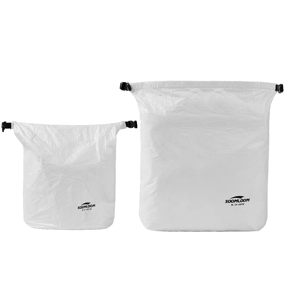 Soomloom Tyvek Storage Bag Set, Ultralight Tear-Resistant Organizer Bags for Hiking Camping Gear, Clothing Dust Sack