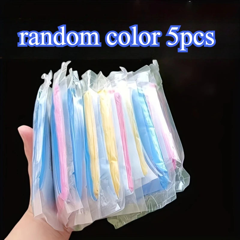 5/10 Pcs Compact Disposable Rain Poncho, Lightweight Emergency Rainwear for Camping, Hiking & Travel