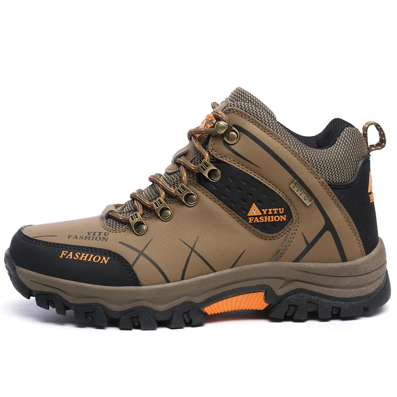 Men’s Waterproof Hiking Boots – Outdoor Trekking, Camping & Climbing Shoes, Wear-Resistant & Non-Slip