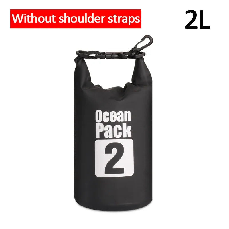 Waterproof PVC Dry Bag for Women Men 2L/5L/10L/15L/20L/30L Outdoor Sport Storage Bag for Kayaking, Boating, Fishing, Swimming